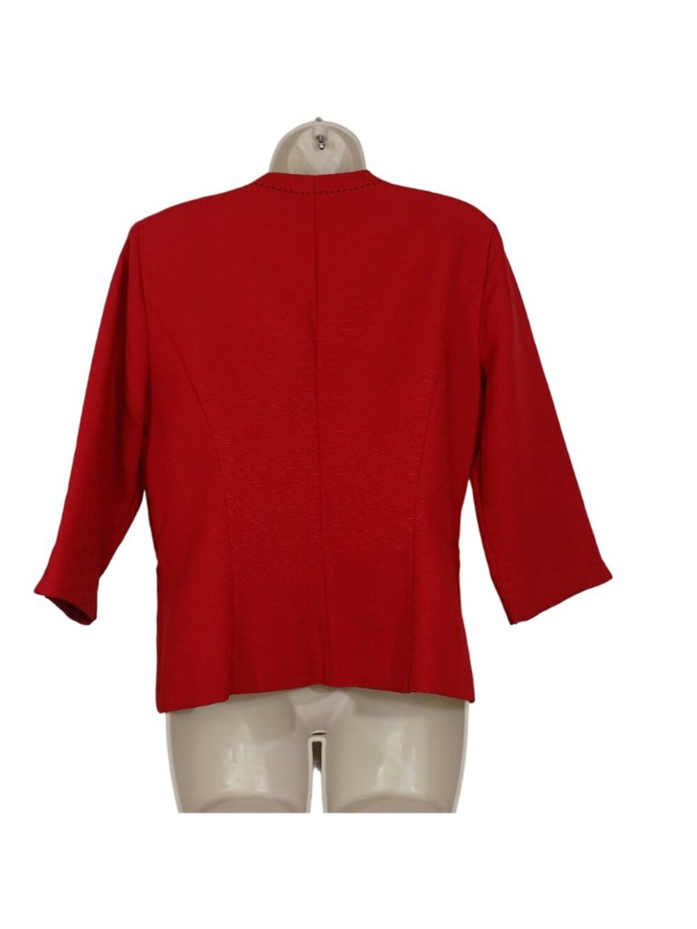 Vtg 2 pc R&K Originals Red Black Pinstripe Pants Suit Outfit Women Size 10 Y2K - Picture 4 of 13